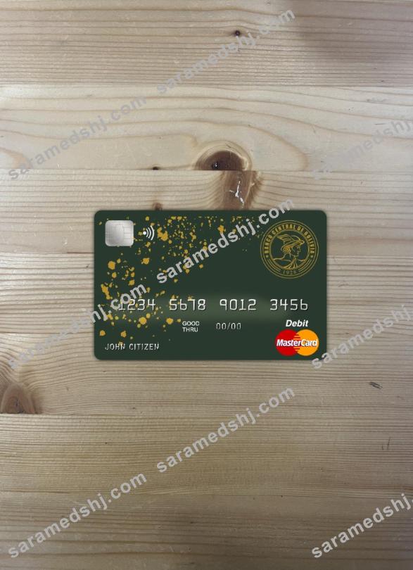 Bolivia Banco central de Bolivia bank master card photolook front